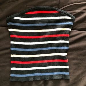 striped tube top